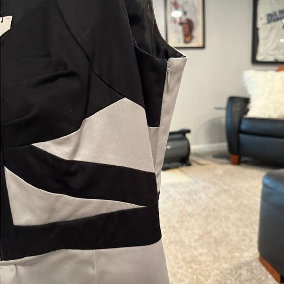 Worthington Black and Gray Midi Dress New with Tag - Picture 5 of 10